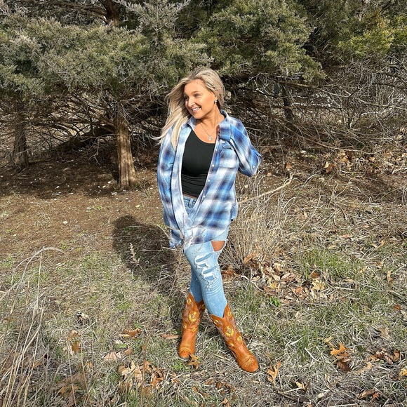 BLUE LIVES MATTER flannel 💙 - Picture 2 of 6